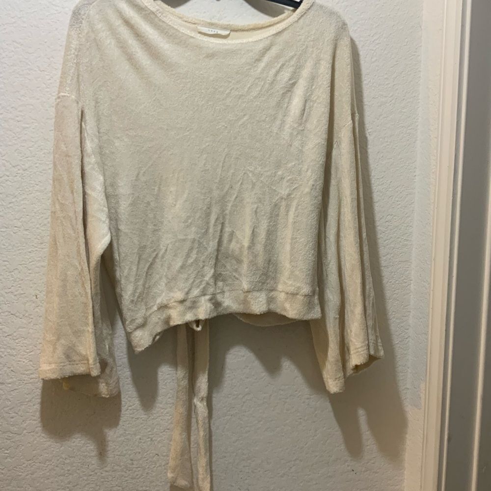 Lush cream top velvet size S